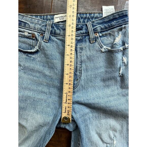 Abercrombie And Fitch The Skinny High Rise Curve Love Distressed 25/0s - Picture 5 of 6